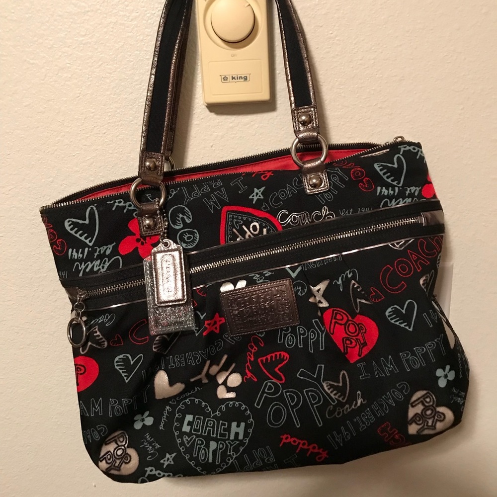 Large Coach Poppy Tote